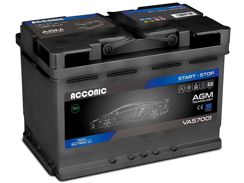 ACCONIC VA57001 START-STOP AGM 70Ah Autobatterie 570 901 076
